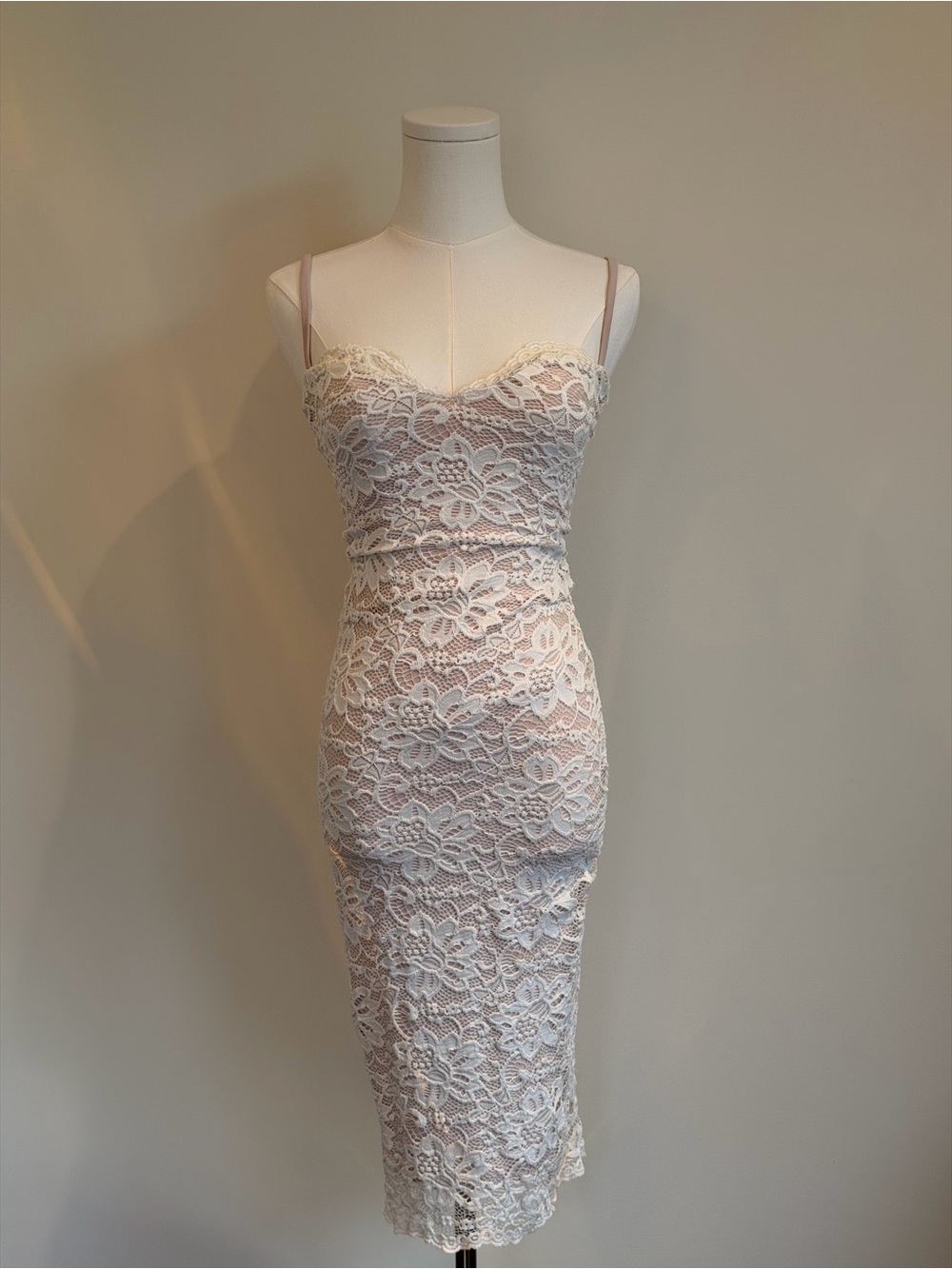 Nookie Blush Pink Slip Dress with Delicate Spaghetti Straps